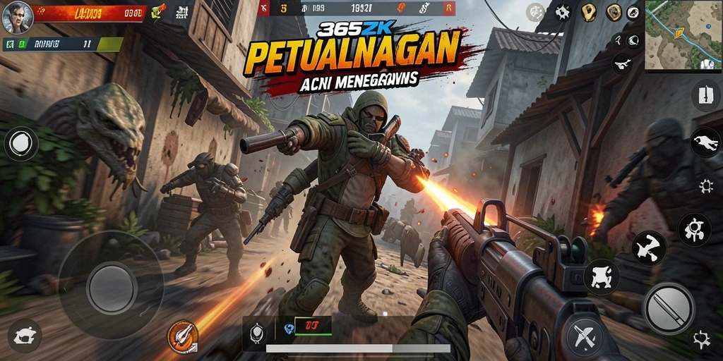 Tampilan mendebarkan dari pertempuran TPS di 365ZK.