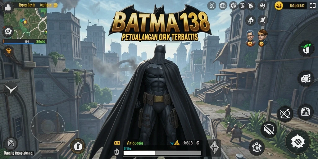 Tangkapan layar menunjukkan gameplay epik dalam dunia Open World BATMAN138.