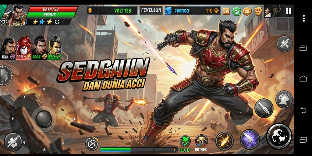 Tampilan gameplay seru dari game Action DAYA138 dengan grafik menawan.