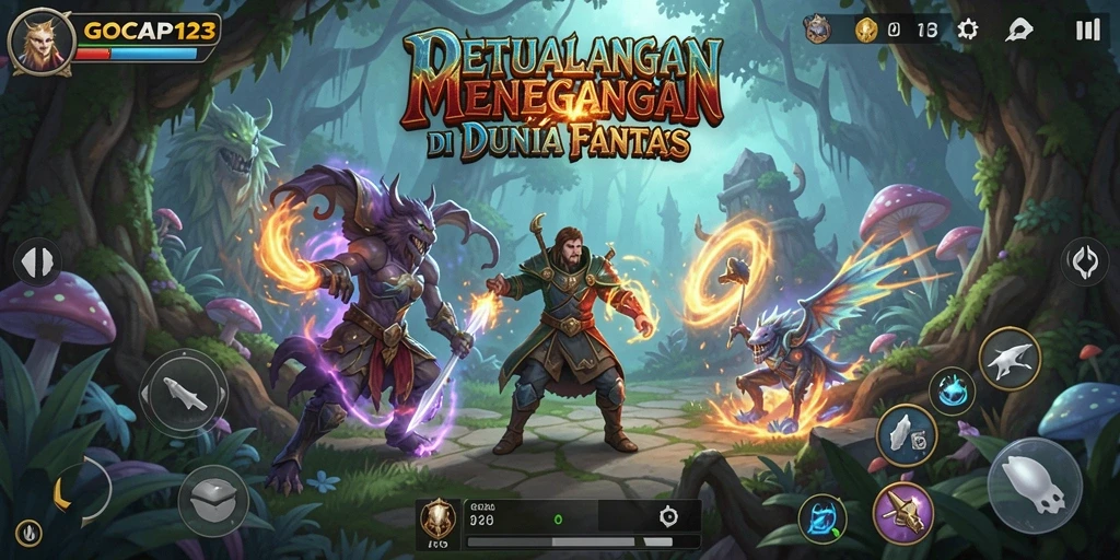 Screenshot gameplay GOCAP123 menampilkan aksi petualangan yang seru dan grafis ciamik.
