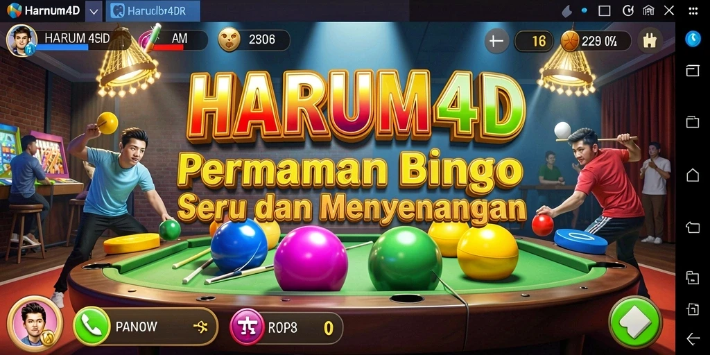 Tampilan menakjubkan dari gameplay Bingo di HARUM4D.