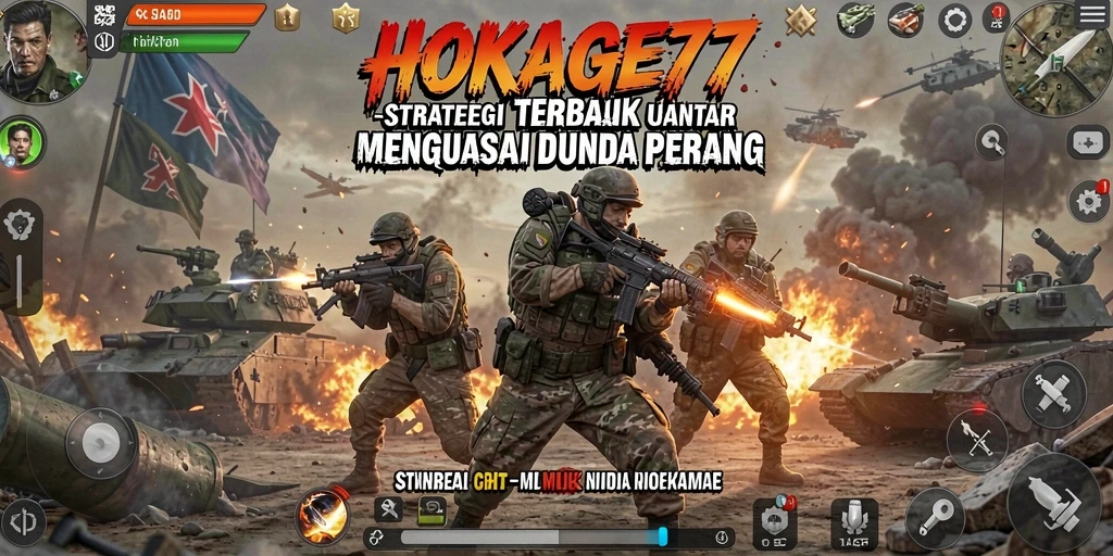 Screenshot gameplay HOKAGE77 menampilkan pertempuran strategi yang menegangkan.