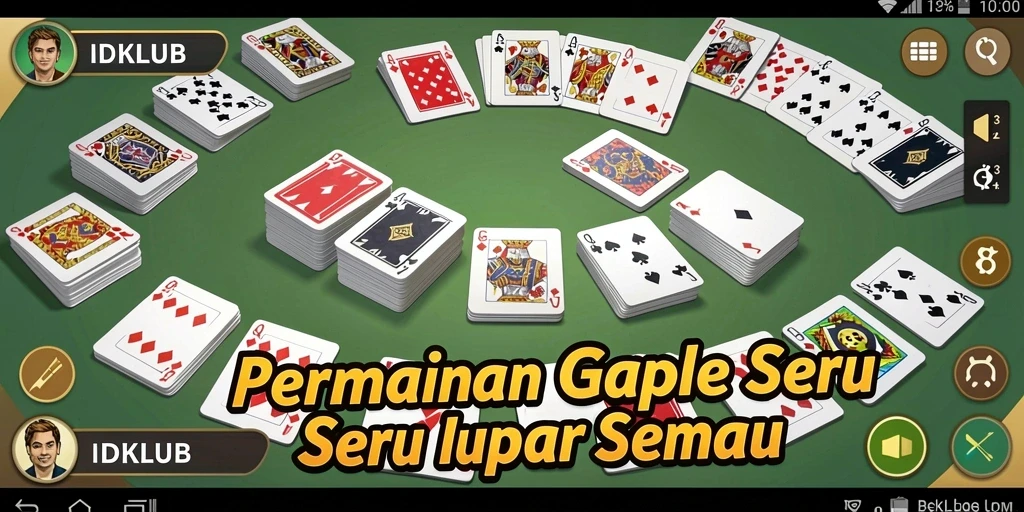 Tampilan gameplay Gaple yang mengasyikkan dan interaktif di IDKLUB.