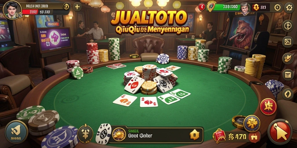 Screenshot gameplay QiuQiu JUALTOTO yang menarik dan seru.