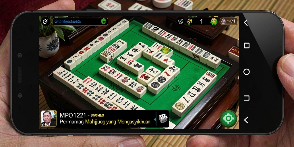 Tampilan gameplay Mahjong di MPO1221 yang seru dan penuh tantangan.