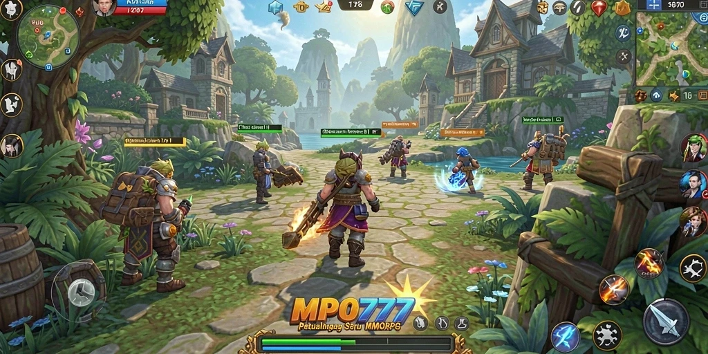 Tampilan gameplay yang menarik dan seru dalam MPO777.