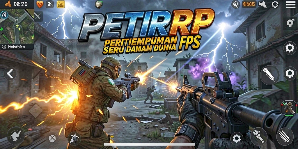 Gameplay seru dalam PETIRRP menampilkan aksi tembak-menembak yang intens.