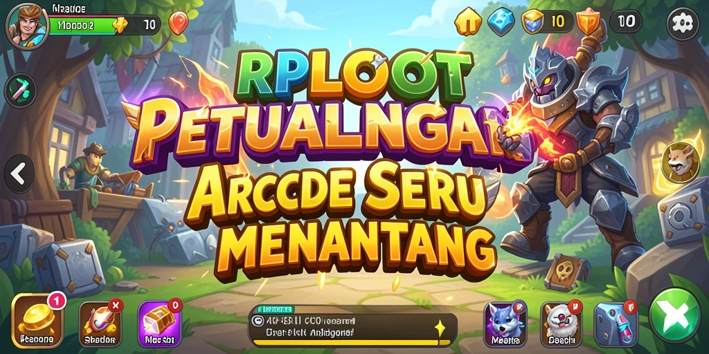 Tampilan gameplay RPLOOT yang dinamis dan penuh aksi.