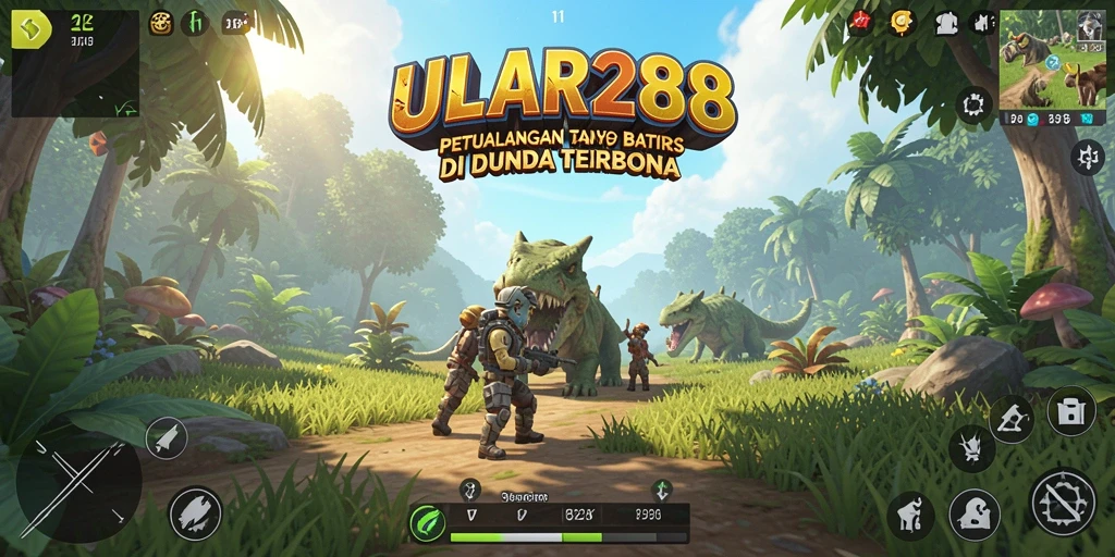Gameplay ULAR288 menunjukkan dunia terbuka yang luas dan dinamis.